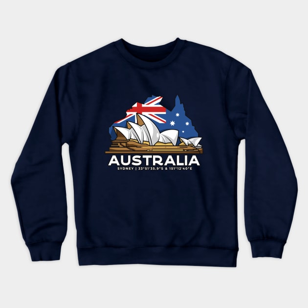 australia sydney opera house Crewneck Sweatshirt by noorshine